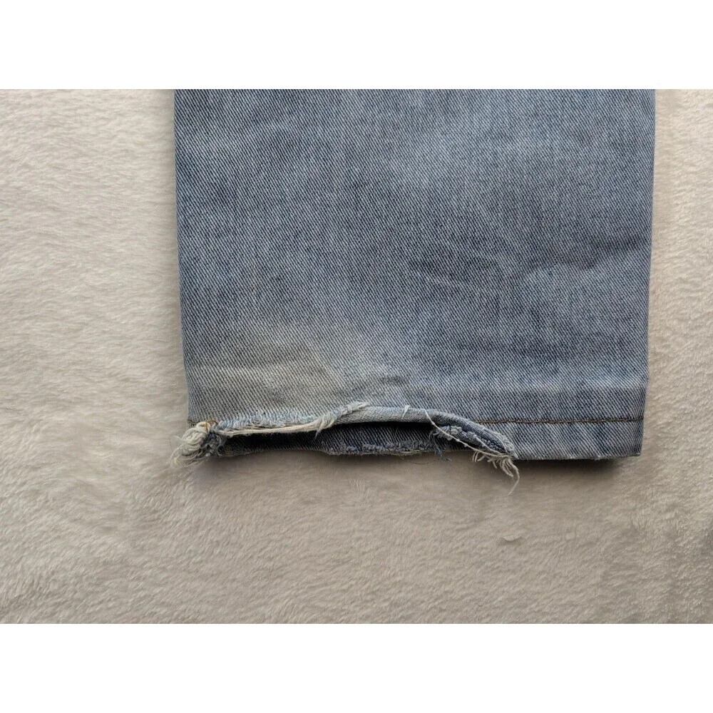 Pepe Jeans ORIGINAL PEPE COMFORT Jeans Y2K Distressed Relaxed Fit Size 36x33